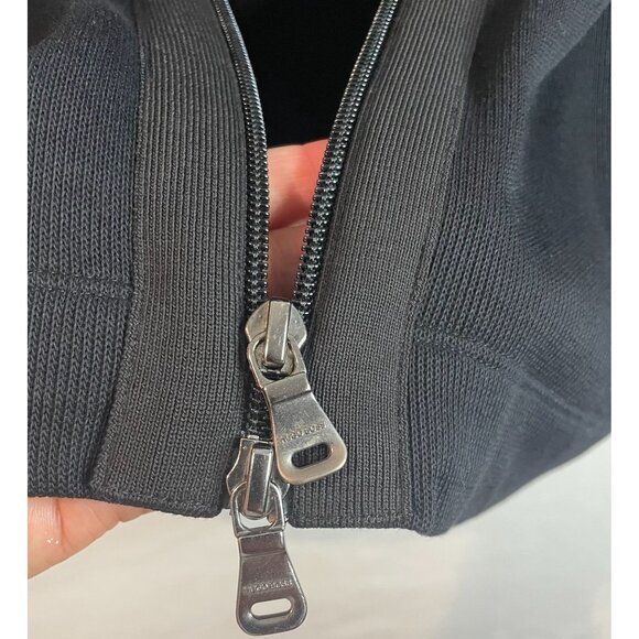 Hugo Boss Black Full-Zip Cotton Jacket With High Collar & Dual Zippers Size XL - Picture 4 of 14